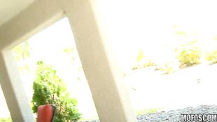 Filthy Mandy Sweet had interracial sex and got cum all over her tits